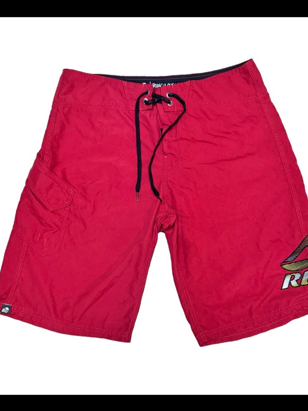 Reef Red Men’s Board Shorts with Black Drawstring 34”
